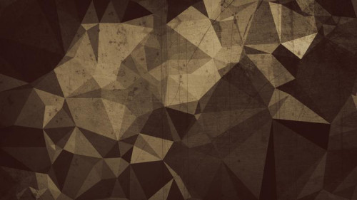 Dark Brown Grunge Polygon Triangle Background Design