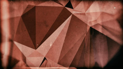 Dark Brown Grunge Polygonal Background Design