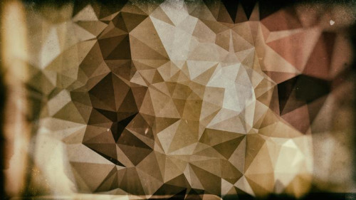 Dark Brown Grunge Polygon Triangle Background
