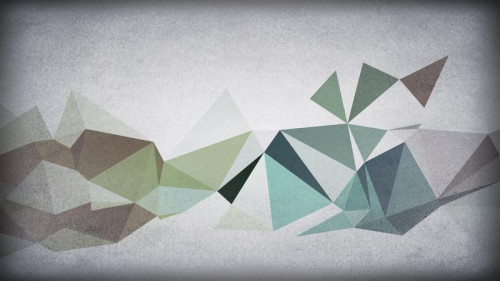 Dark Color Polygonal Triangular Background