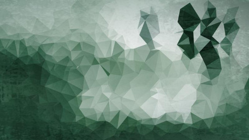 Green and Grey Grunge Polygonal Background