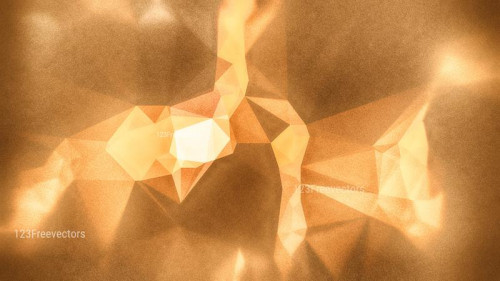 Orange and Brown Grunge Polygon Background Design