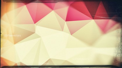 Pink and Beige Grunge Polygon Pattern Abstract Background