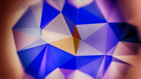 Purple Brown and Blue Distressed Polygonal Background