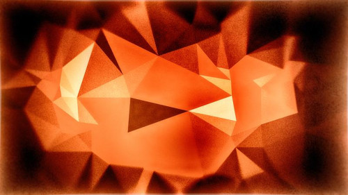 Red and Orange Grunge Polygonal Background Graphic
