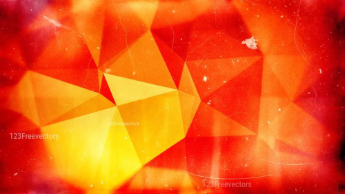 Red and Yellow Distressed Polygonal Background
