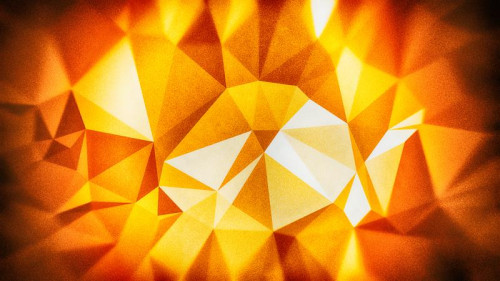 Red Yellow and Brown Grunge Polygon Pattern Abstract Background