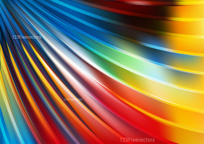 Colorful Shiny Curved Stripes Background