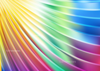 Colorful Curved Stripes Background