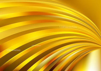 Gold Shiny Curved Stripes Background