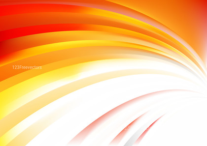 Orange and White Curved Stripes Background Image