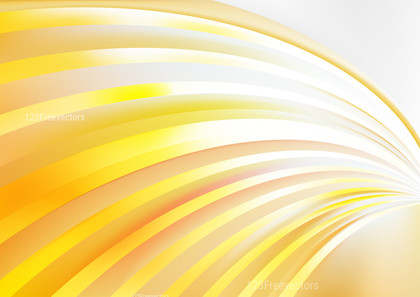 Orange and White Curved Stripes Background Vector Image