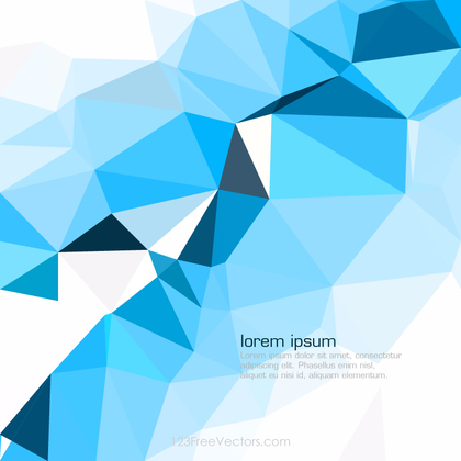 Light Blue Geometric Polygon Background Design