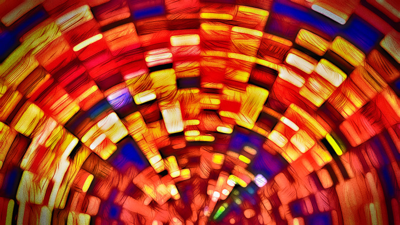 Red Yellow and Blue Background Texture Image