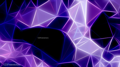 Abstract Black Blue and Purple Fractal Wallpaper Graphic