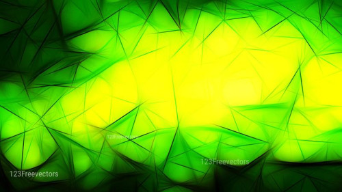 Abstract Black Green and Yellow Fractal Background