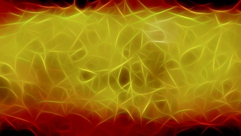 Abstract Black Red and Gold Fractal Light Lines Background