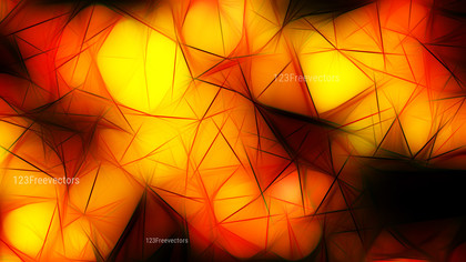 Abstract Black Red and Yellow Fractal Background Design