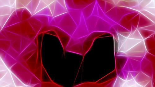 Pink Red and Black Fractal Background Illustration
