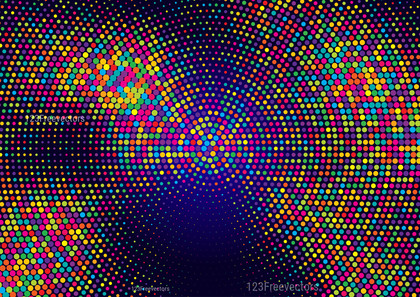 Abstract Colorful Dot Background