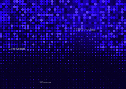 Abstract Cool Blue Dot Background Vector Illustration