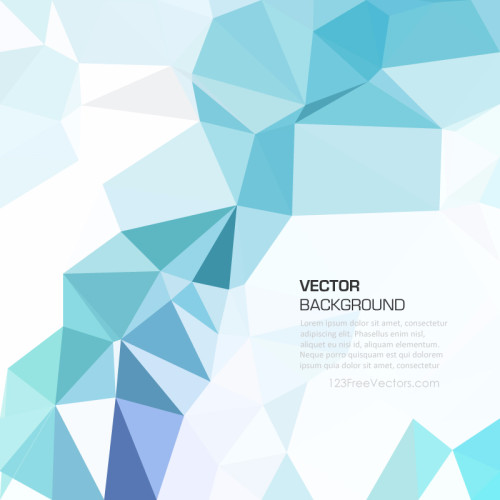 Light Blue Abstract Geometric Polygon Background Clip Art