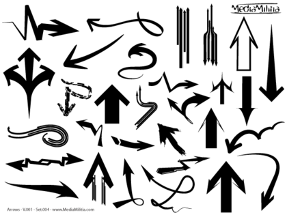 Arrows Free Vector Set 4
