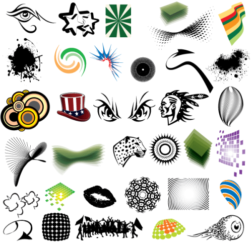 Free Vector Clip Art Elements Pack