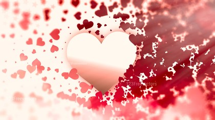 Blurred Beige and Red Valentines Day Background