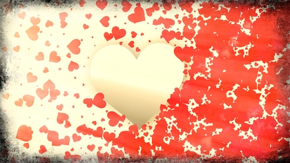 Blurred Beige and Red Love Background Graphic
