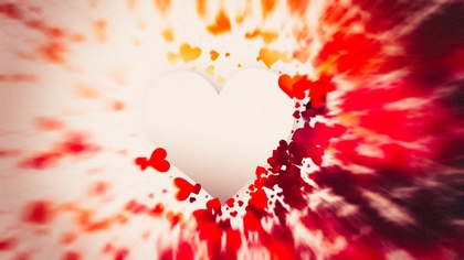 Blurred Beige and Red Valentines Background Graphic