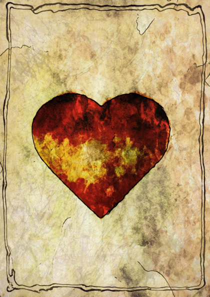 Watercolor Heart Background