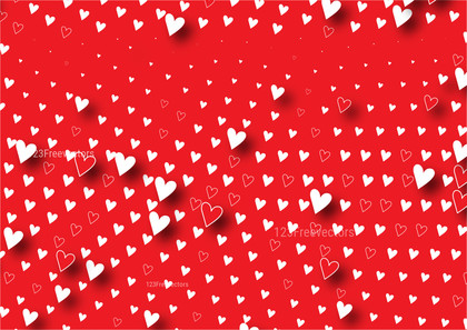 Red and White Heart Wallpaper Background