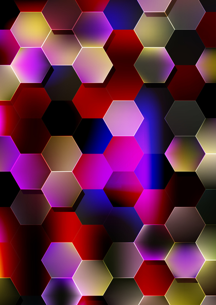 Dark Color Hexagon Background Graphic