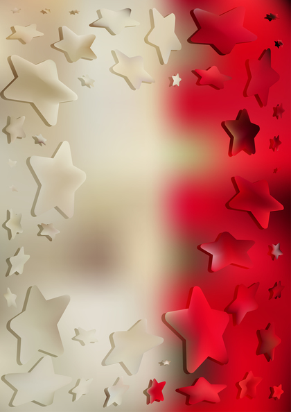 Abstract Beige and Red Star Background Image