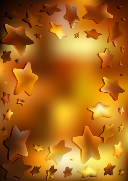 Dark Orange Star Background Vector Illustration