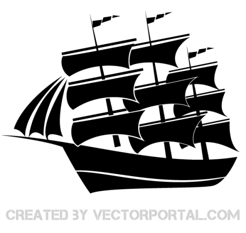 Sailboat Silhouette Vector Art