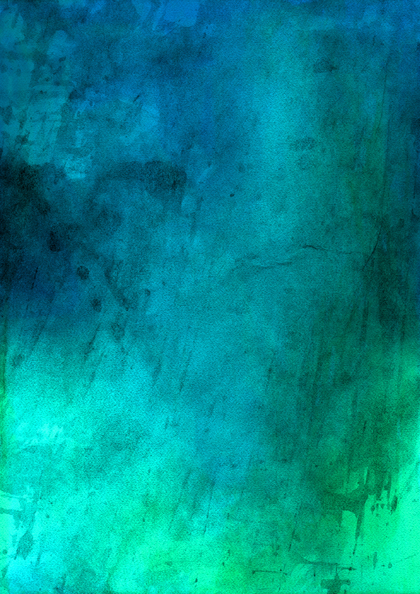 Blue and Green Grunge Watercolor Texture Background
