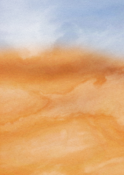 Blue and Orange Watercolor Texture Background