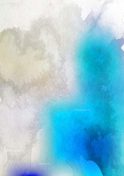 Blue and White Grunge Watercolour Texture Background Image