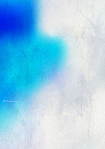Blue and White Watercolor Texture Background