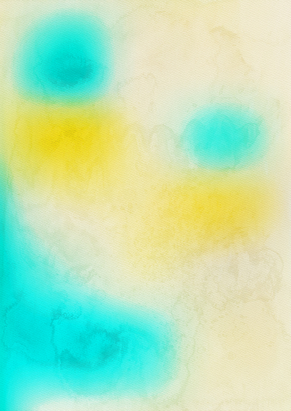 Blue and Yellow Watercolor Background