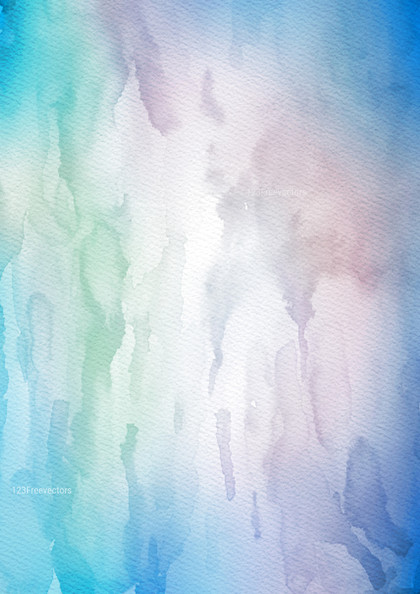 Blue Green and White Watercolor Texture Background Image