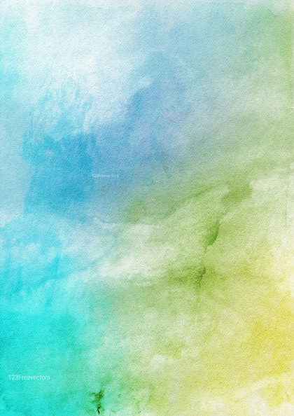 Blue Green and White Watercolor Texture