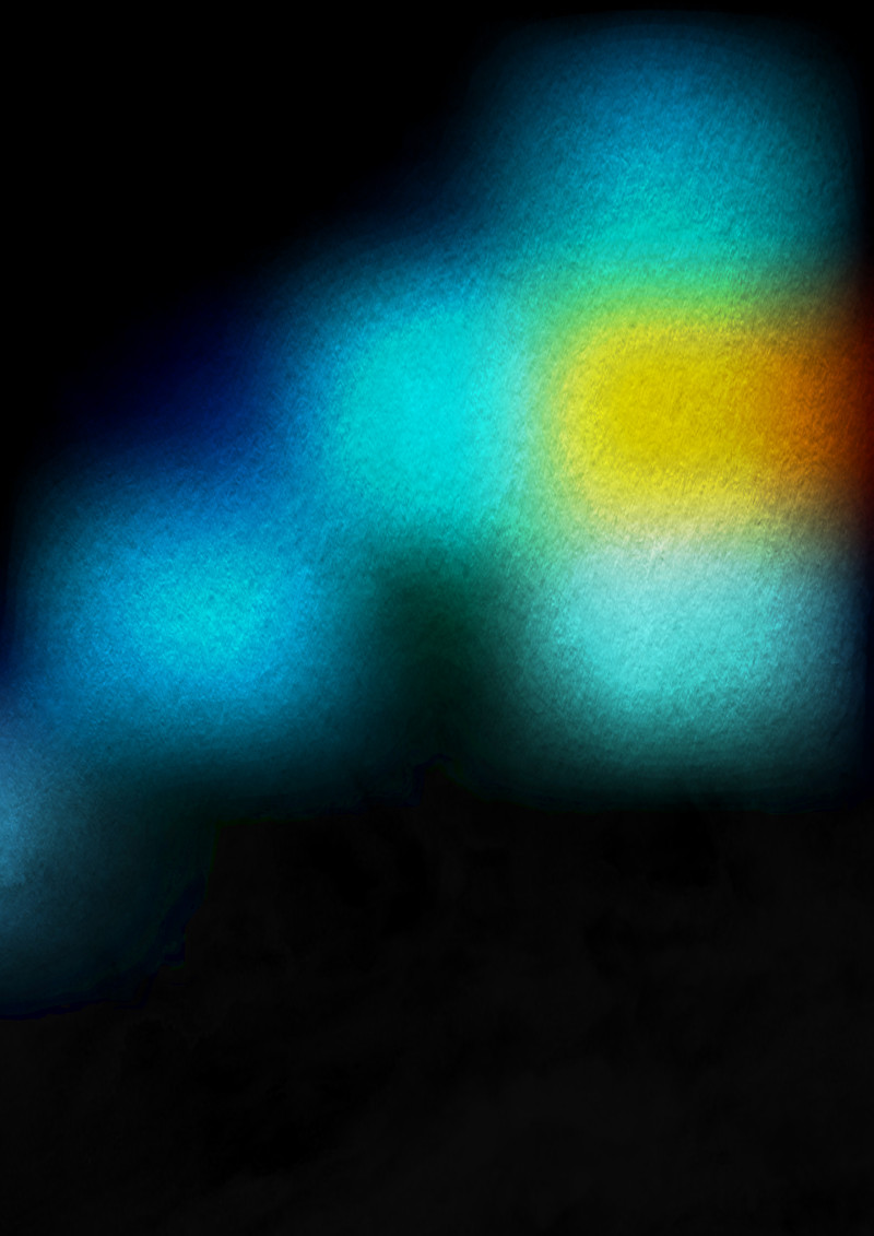 Blue Yellow and Black Watercolor Background Texture Image