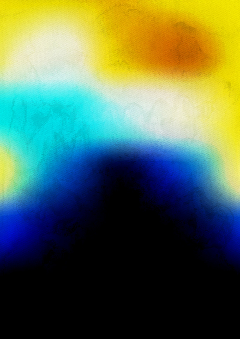 Blue Yellow and Black Watercolor Texture Background Image