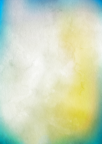 Blue Yellow and White Aquarelle Background Image