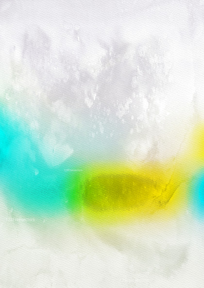 Blue Yellow and White Distressed Watercolor Background