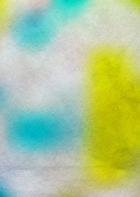 Blue Yellow and White Water Paint Background Image