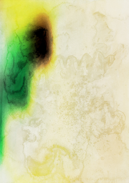 Green and Yellow Watercolor Grunge Texture Background Image